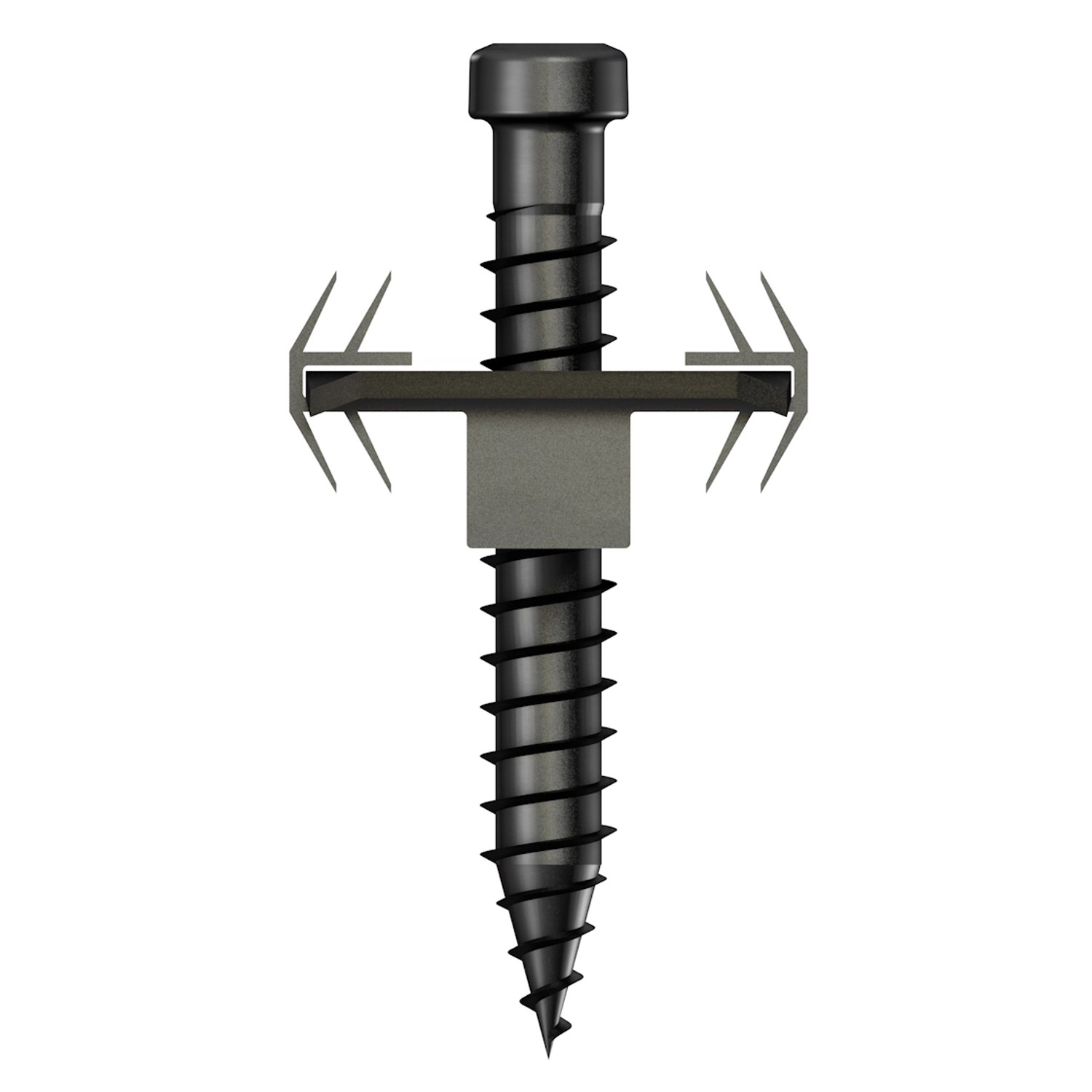 Innovafix Clip zur seitlichen Dielenbefestigung für Aluminium-Unterkonstruktion.