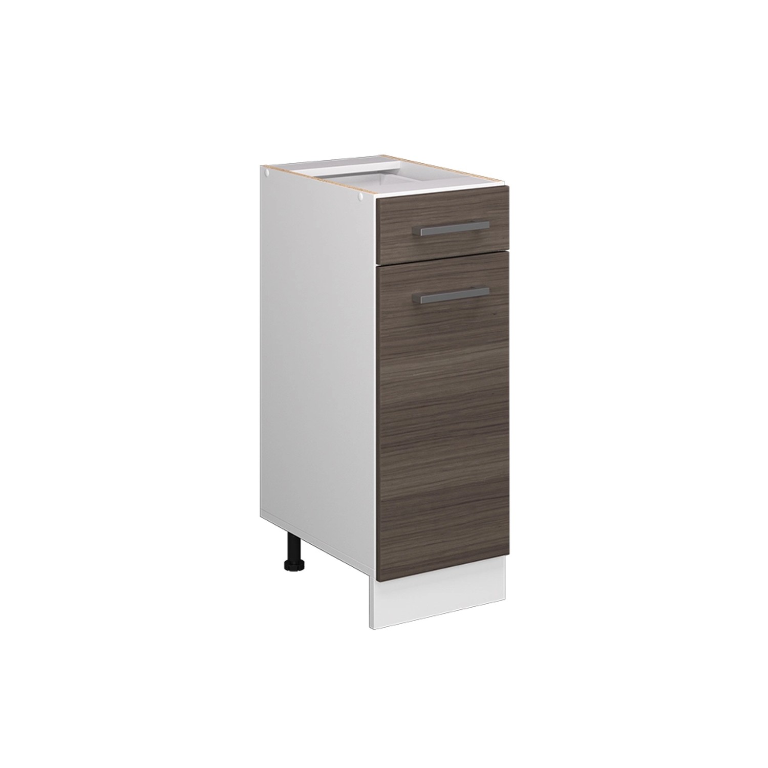 Vicco Küchenunterschrank R-Line Schubladenschrank für die Küche Grau/Weiß 30 cm ohne Arbeitsplatte