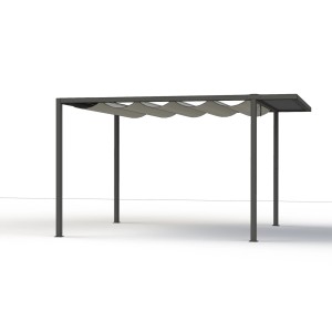 Siena Garden Dacherweiterung für Schattenmanufaktur Pavillon, anthrazitfarbenes Ranotex®-Gewebe.