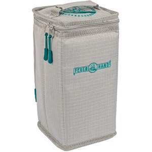 Feuerhand Transporttasche für Baby Special Laterne, grau, mit Reißverschluss und Tragegriff.