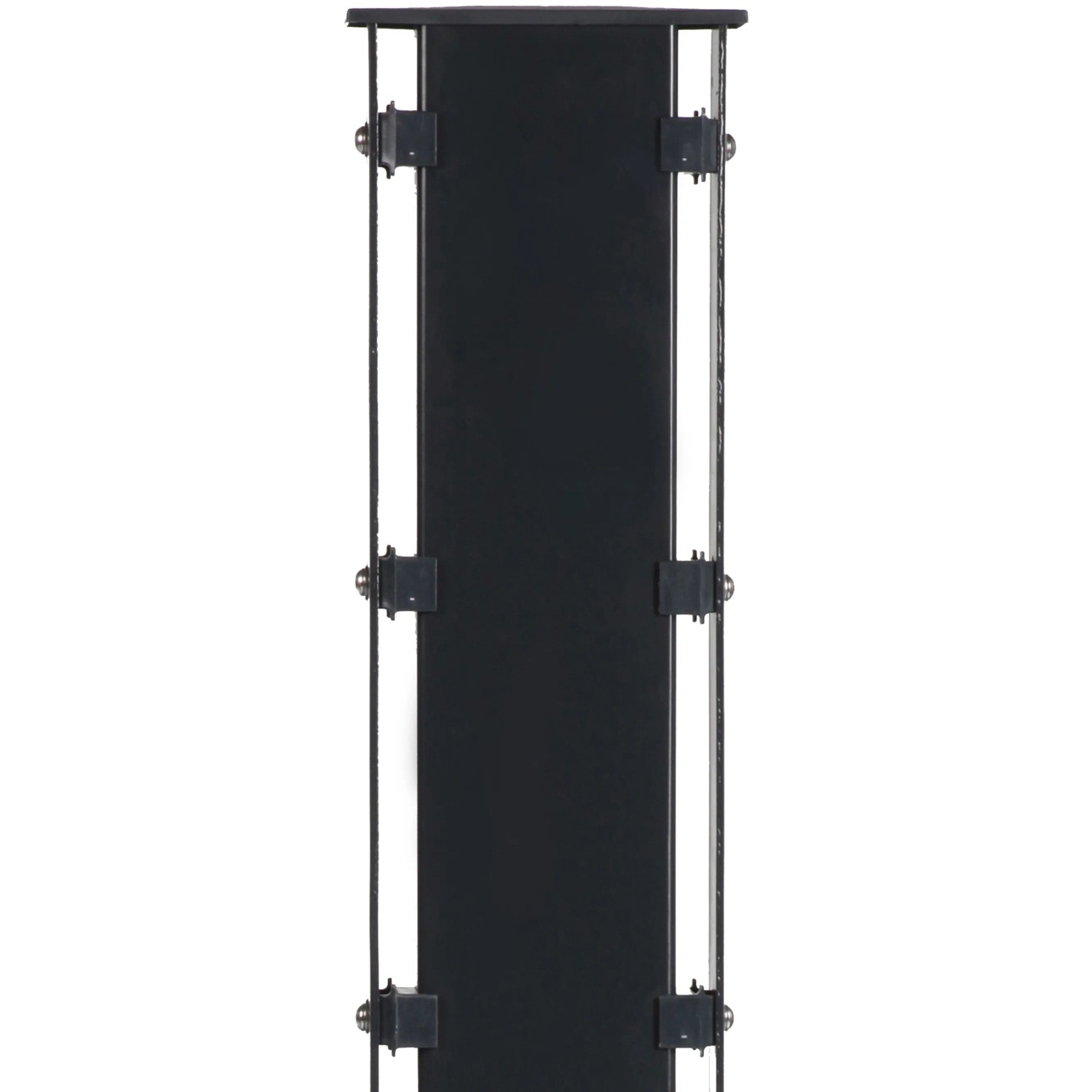 Floraworld Gabionenpfosten, 160cm, anthrazit, mit Abdeckschienen für Zaunmatten.