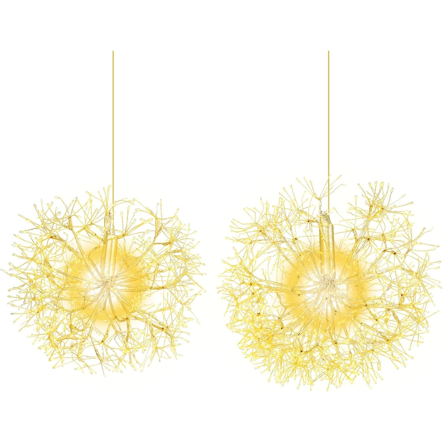 Costway Leuchtkugel Weihnachten 2 Stück Led Kugeln Zum Hinhängen