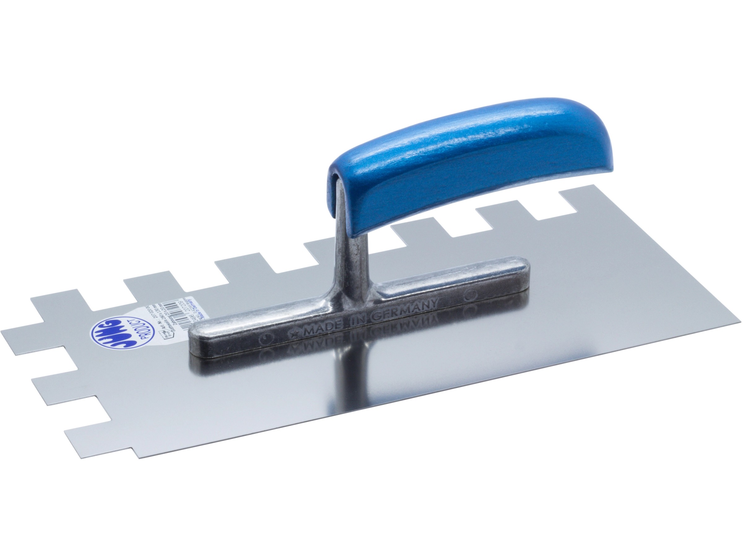 Edelstahl Glättekelle 380x130mm Mit 8mm Zahnung - Profi Zahnspachtel