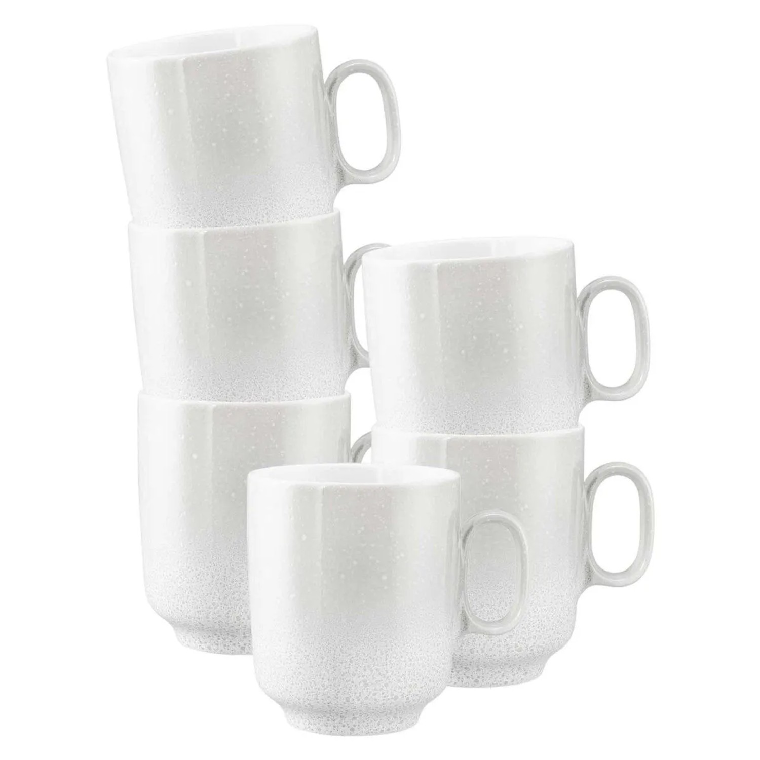 Seltmann Weiden Sento Home Henkelbecher 400 ml 6er Set Aura White
