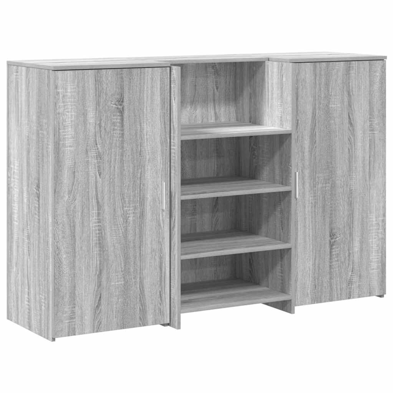 vidaXL Empfangstheke Grau Sonoma 155x50x103,5 cm Holzwerkstoff 3324201 günstig online kaufen