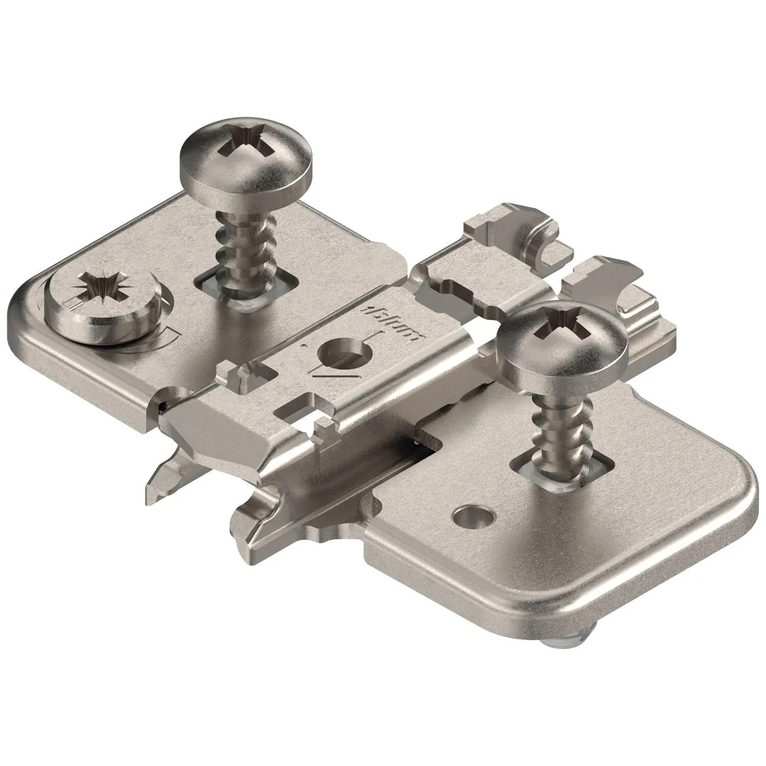 Blum Exzenter-Kreuzmontageplatte Clip Stahl Expdando Distanz 0 mm