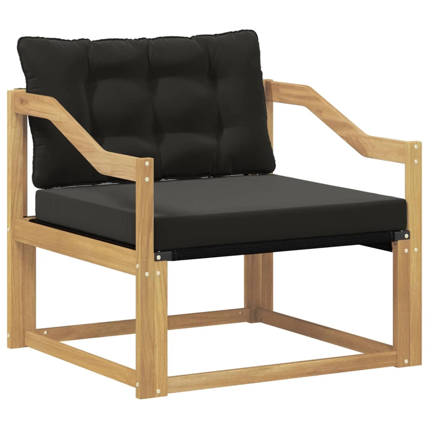 vidaXL Outdoor-Sofagarnitur Massives Akazienholz und Textilene Weiß 3439074