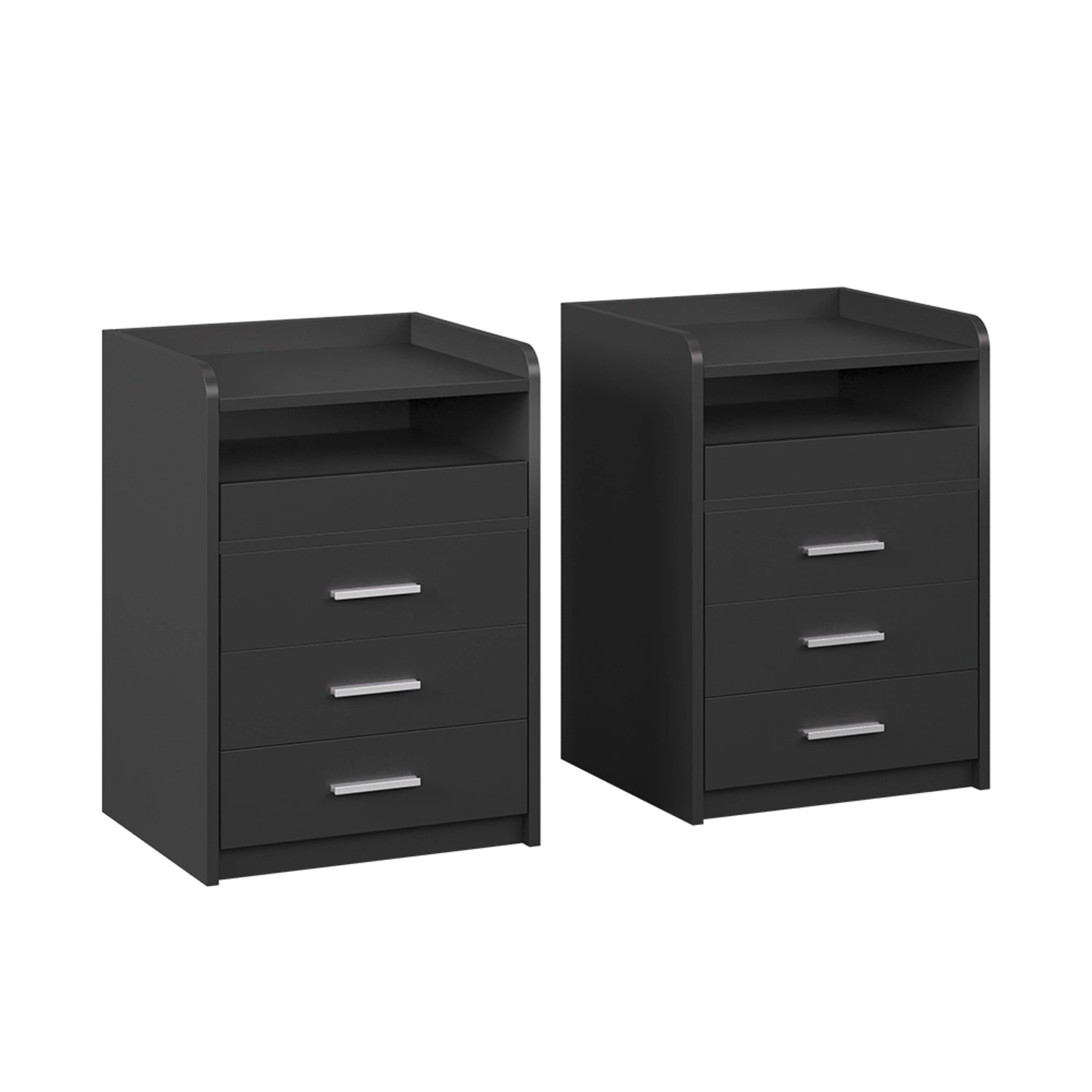 Vicco Nachttisch Edis Anthrazit 45 x 64 2er Set günstig online kaufen