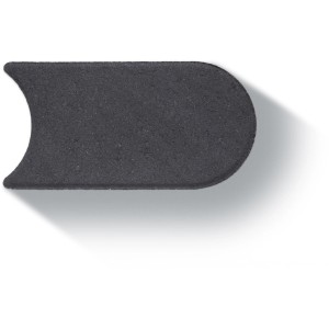 Anthrazit Mähkante Maxi, 31,5 cm, aus Beton für Rasenkanten und Beetbegrenzungen.