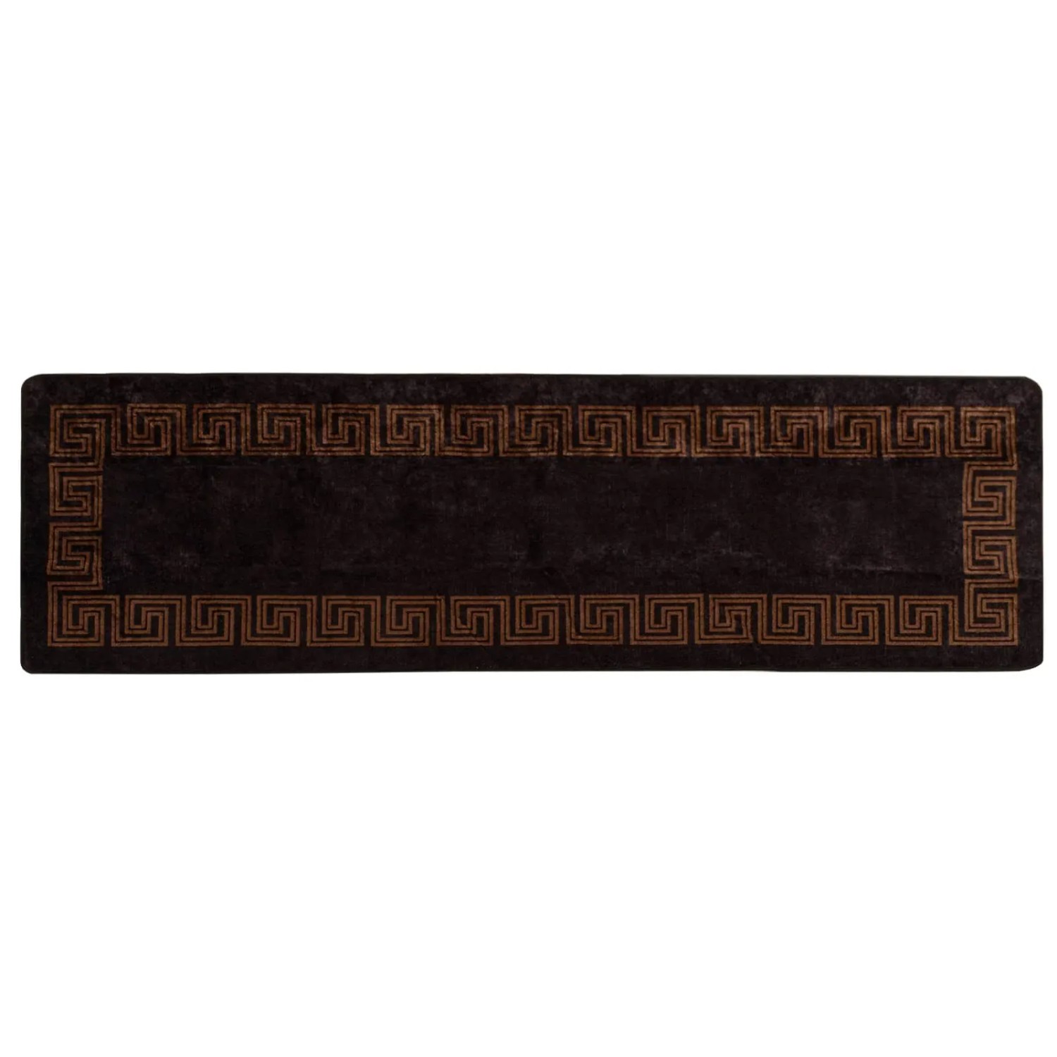vidaXL Teppichläufer MARSA Schwarz 80 x 350 cm Polyester und PVC 42023289