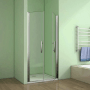 Duschparadies 100x195cm Duschtür Nischentür Duschabtrennung 6mm Nano Glas Schwingtür Doppeltür Glas Dusche_3