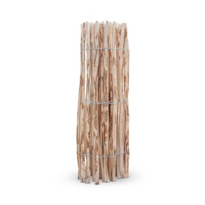 Stiltreu Staketenzaun Haselnuss, 100cm hoch. Naturzaun für Garten und Beet.