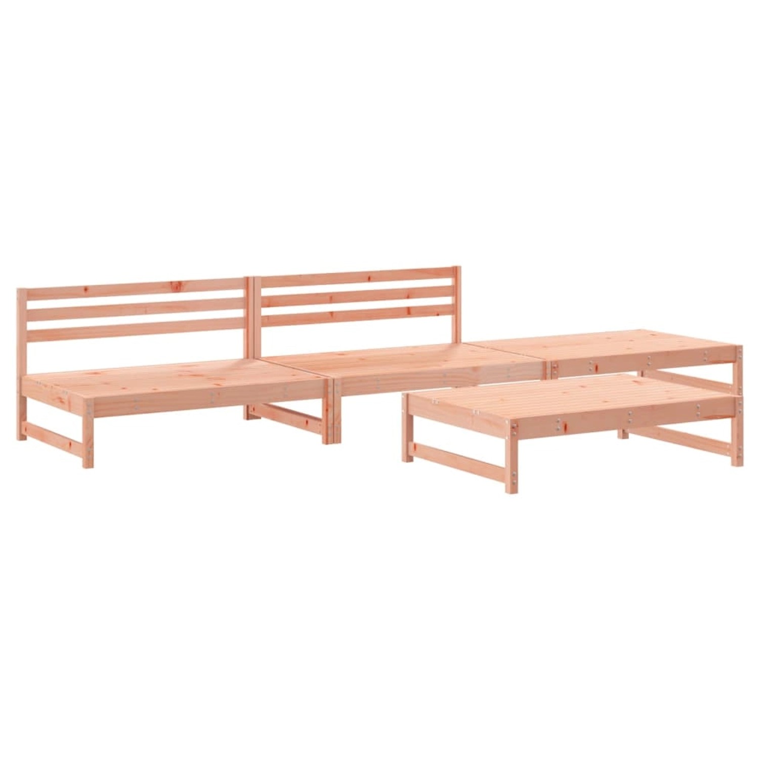 vidaXL 4-Tlg Garten-Lounge-Set Massivholz Douglasie 3186597 günstig online kaufen