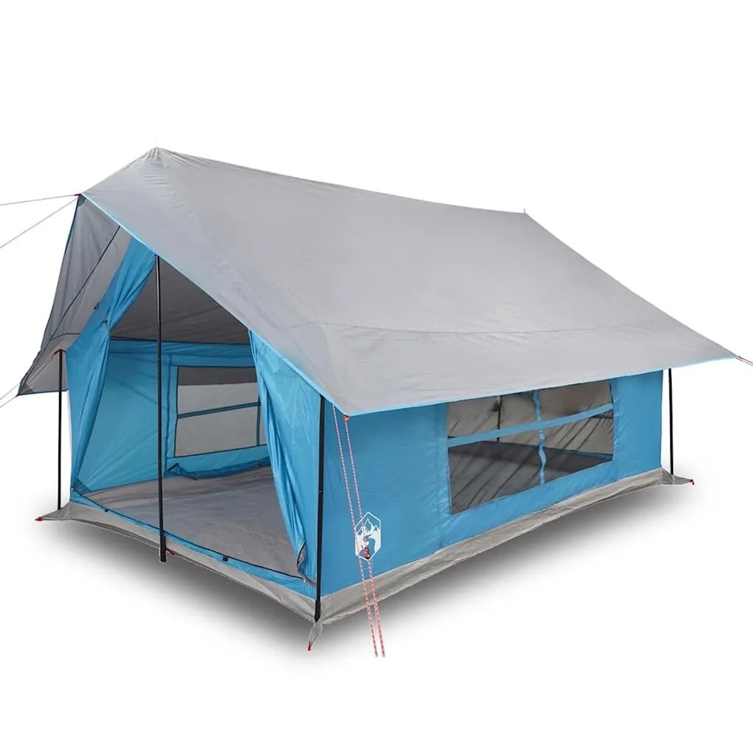 Furnicato Campingzelt Familienzelt Blau 353 X 248 X 210 Mm
