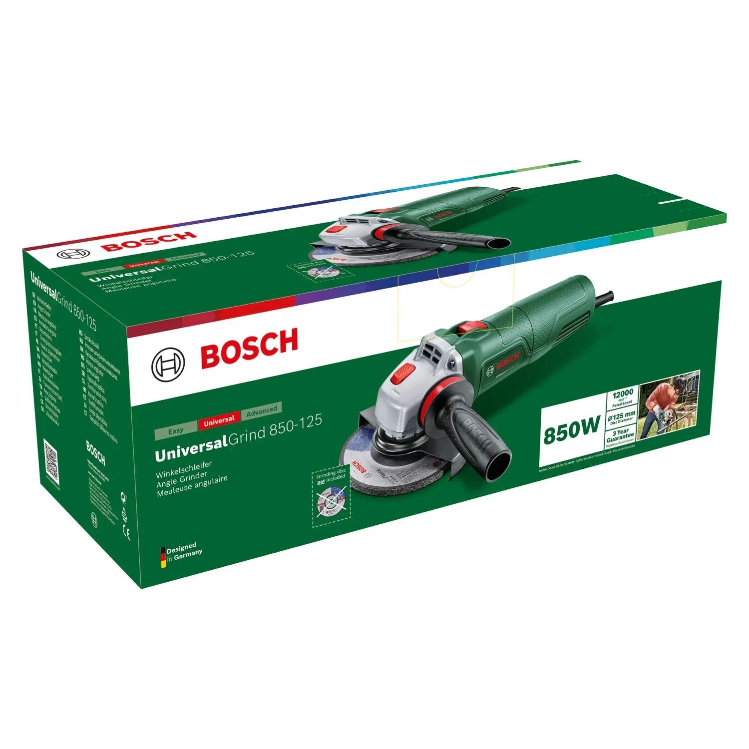 Bosch UniversalGrind 850-125 Winkelschleifer in Originalverpackung.