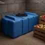 KMND 300L Rechteckig Trinkwasser Wassertank Blau_3