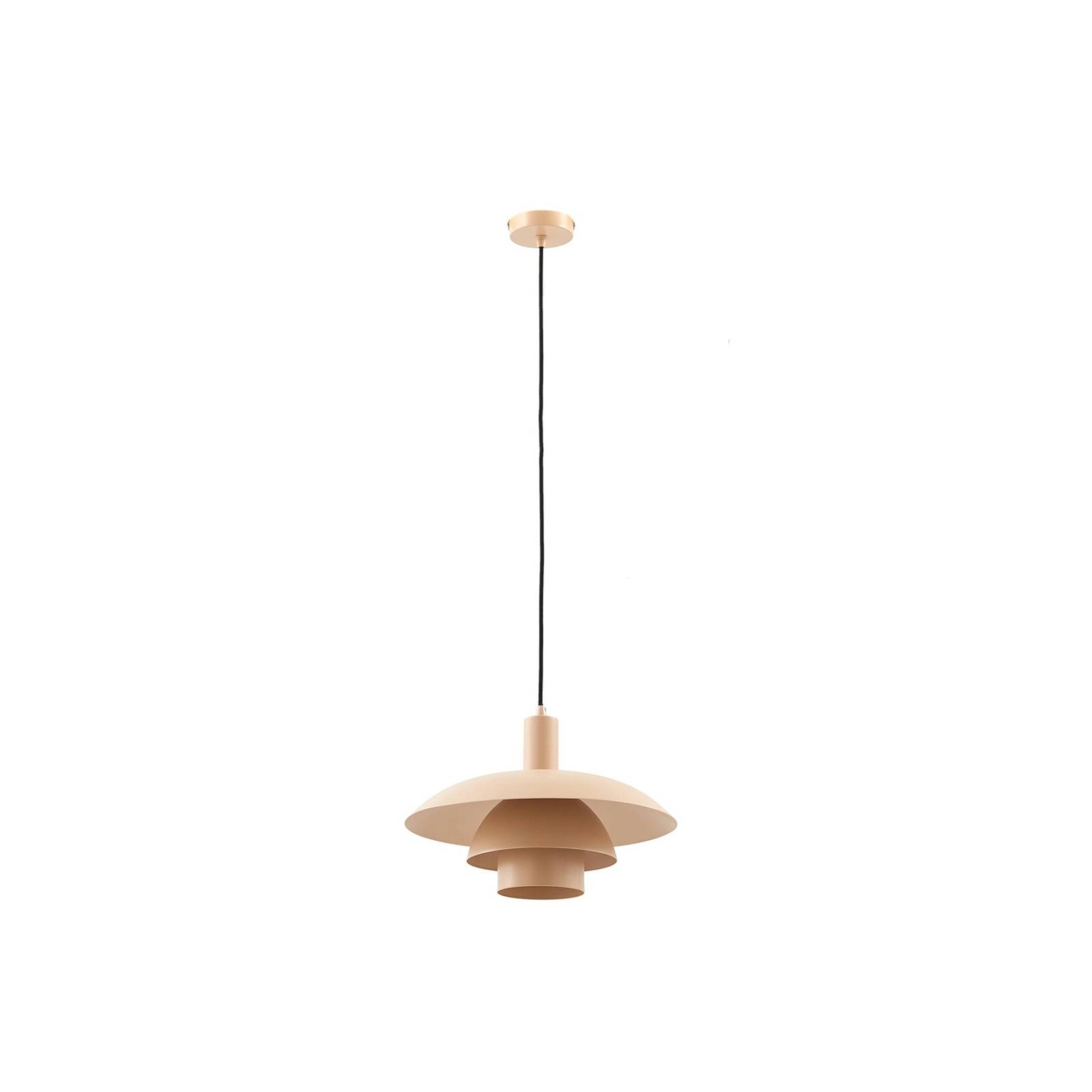 Lindby Pendelleuchte Elorri 10030649 Modern in Creme aus Metall 1-flammig E günstig online kaufen