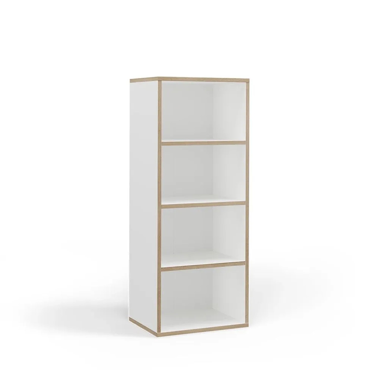 Vicco Bücherregal Tetrix Weiß 40 x 100 mit 4 Fächern Art Nr 56546