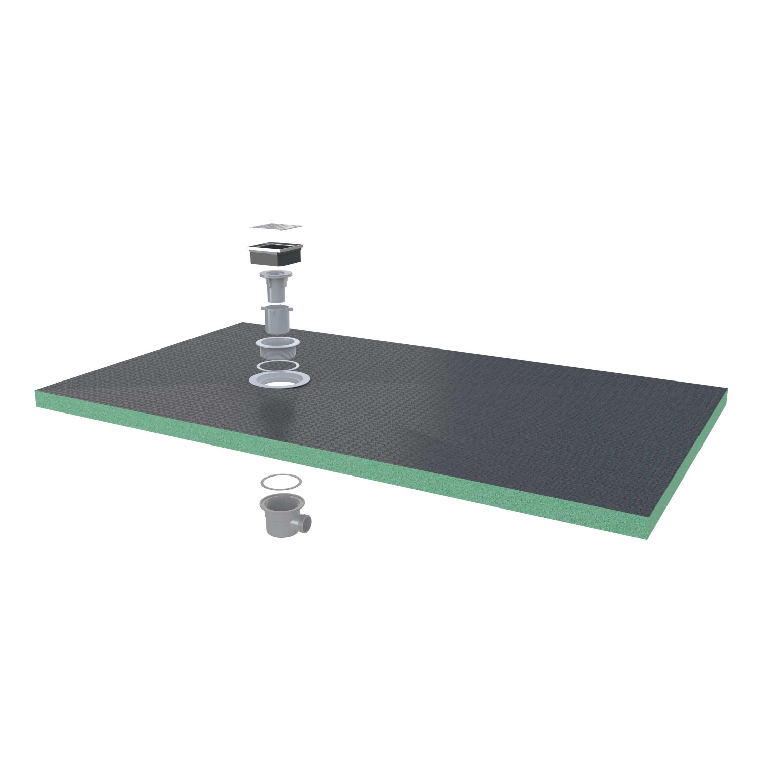 AICA 140x80cm XPS Platten 4cm Duschwanne Duschtasse Duschplatte Fliesenplat günstig online kaufen