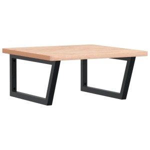 vidaXL Waschbeckenregal Wandmontage Stahl und Massivholz Buche 3302503