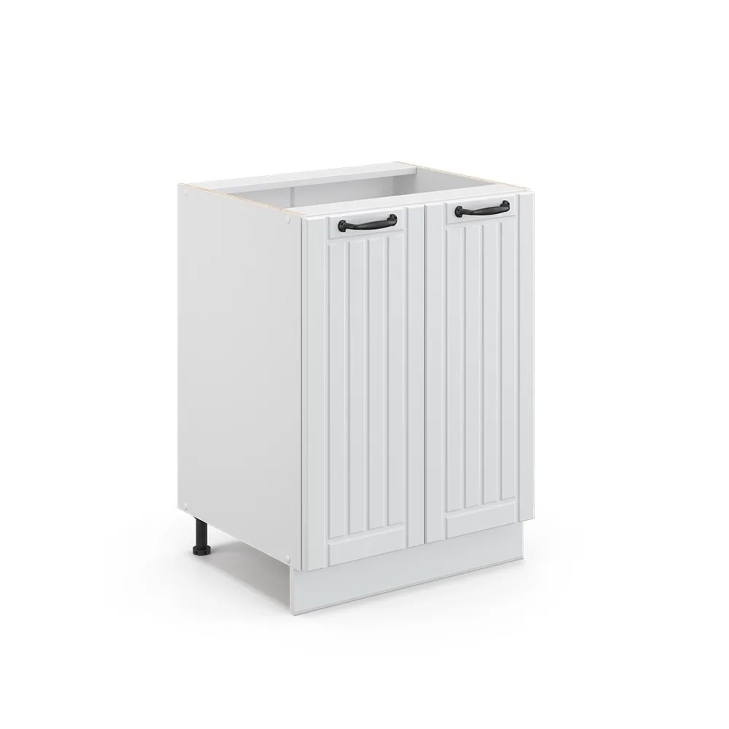 Vicco Midischrank Fame-Line Weiß Landhaus/Weiß 60 x 82 cm ohne Arbeitsplatte