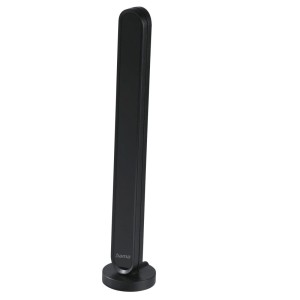 Hama Zimmerantenne für DAB+/DAB und UKW Radio, schwarze Antenne mit Verstärker.