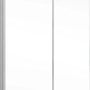 Schulte ExpressPlus Badewannenaufsatz, 2-teilig, Alu Natur, 140x112cm, Echtglas klar hell.