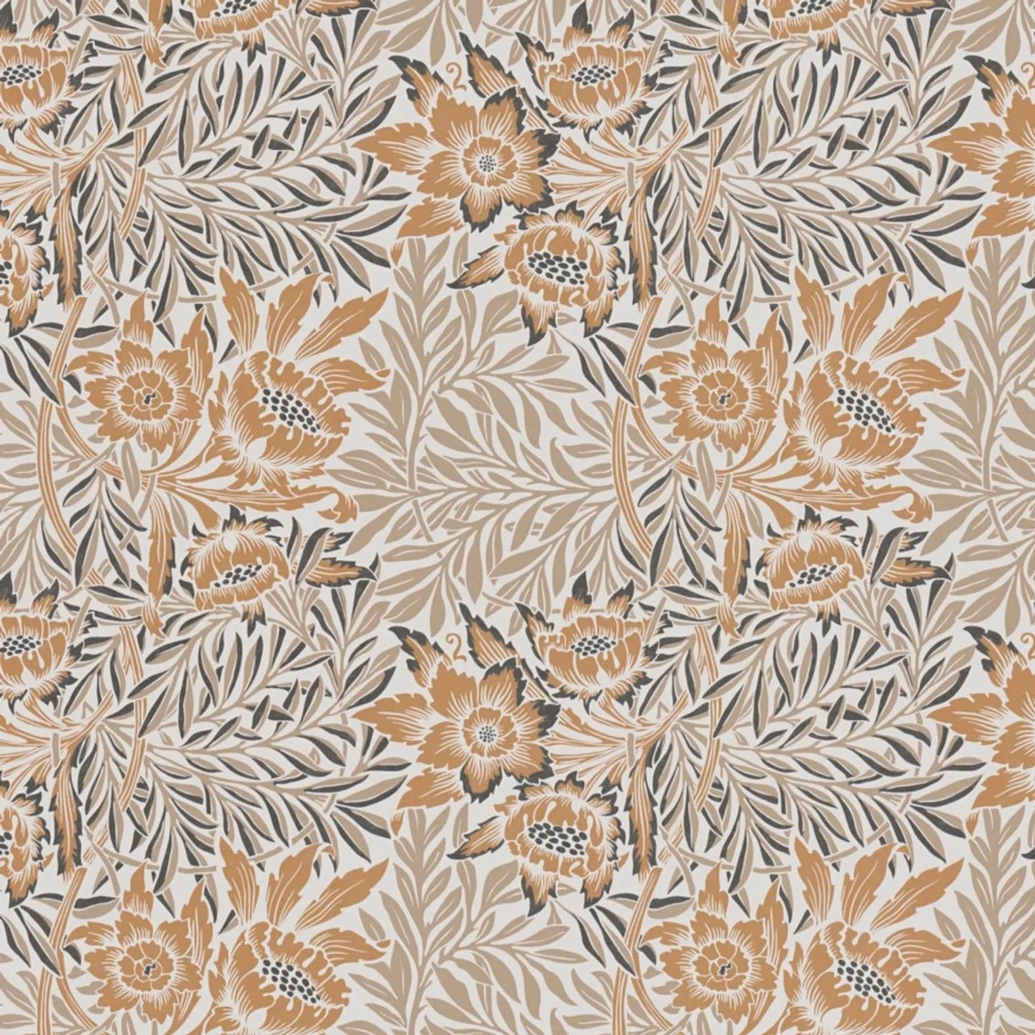 Tadessi Tapete Floral M1-No.4138 Vliestapete in Orange