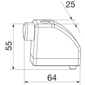 Maco Hs Anschlagpuffer Flügelabstand 28mm Silber
