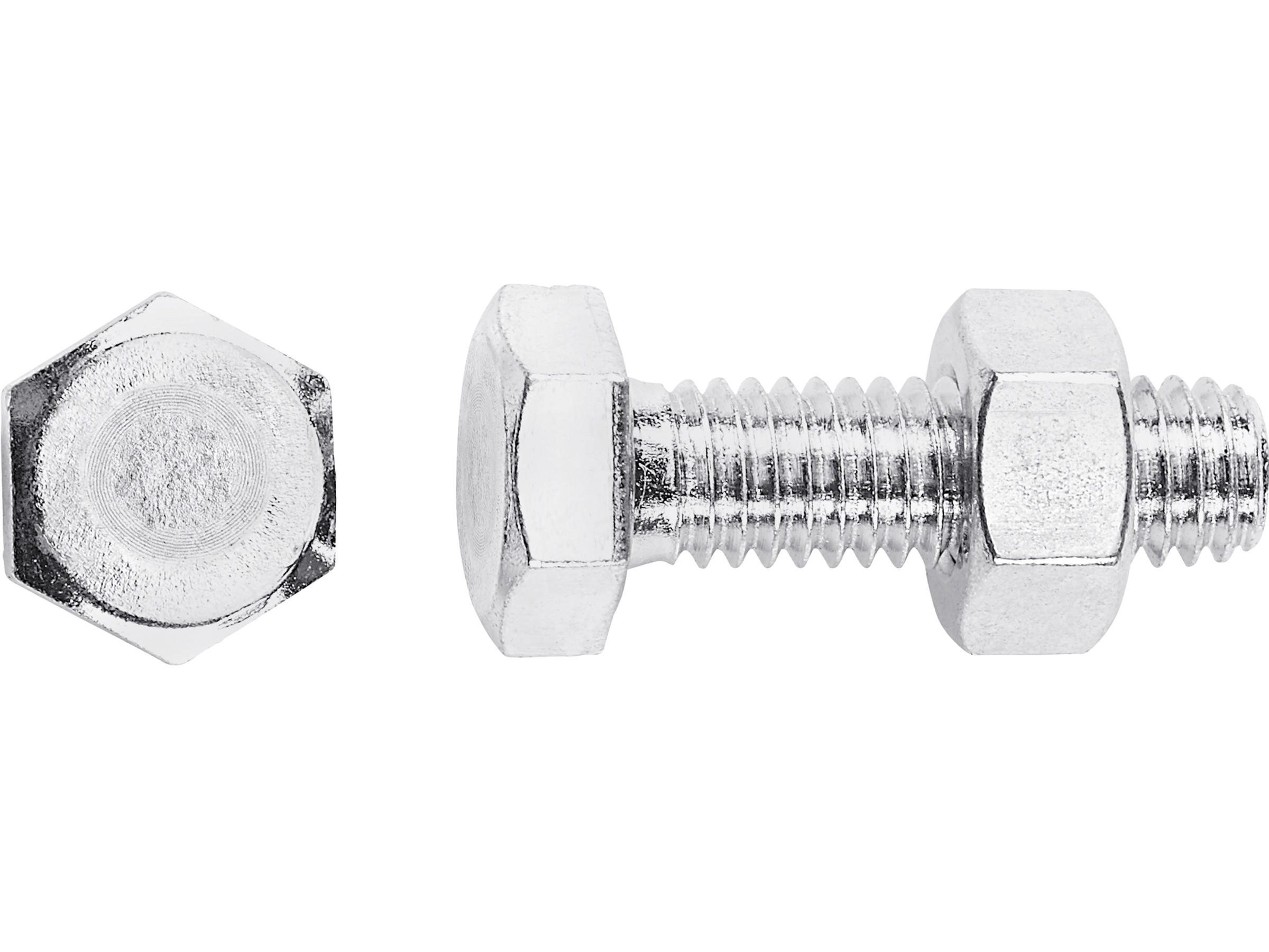 LUX Maschinenschraube M6 x 16 mm Verzinkt Vollgewinde 8 Stück mit  