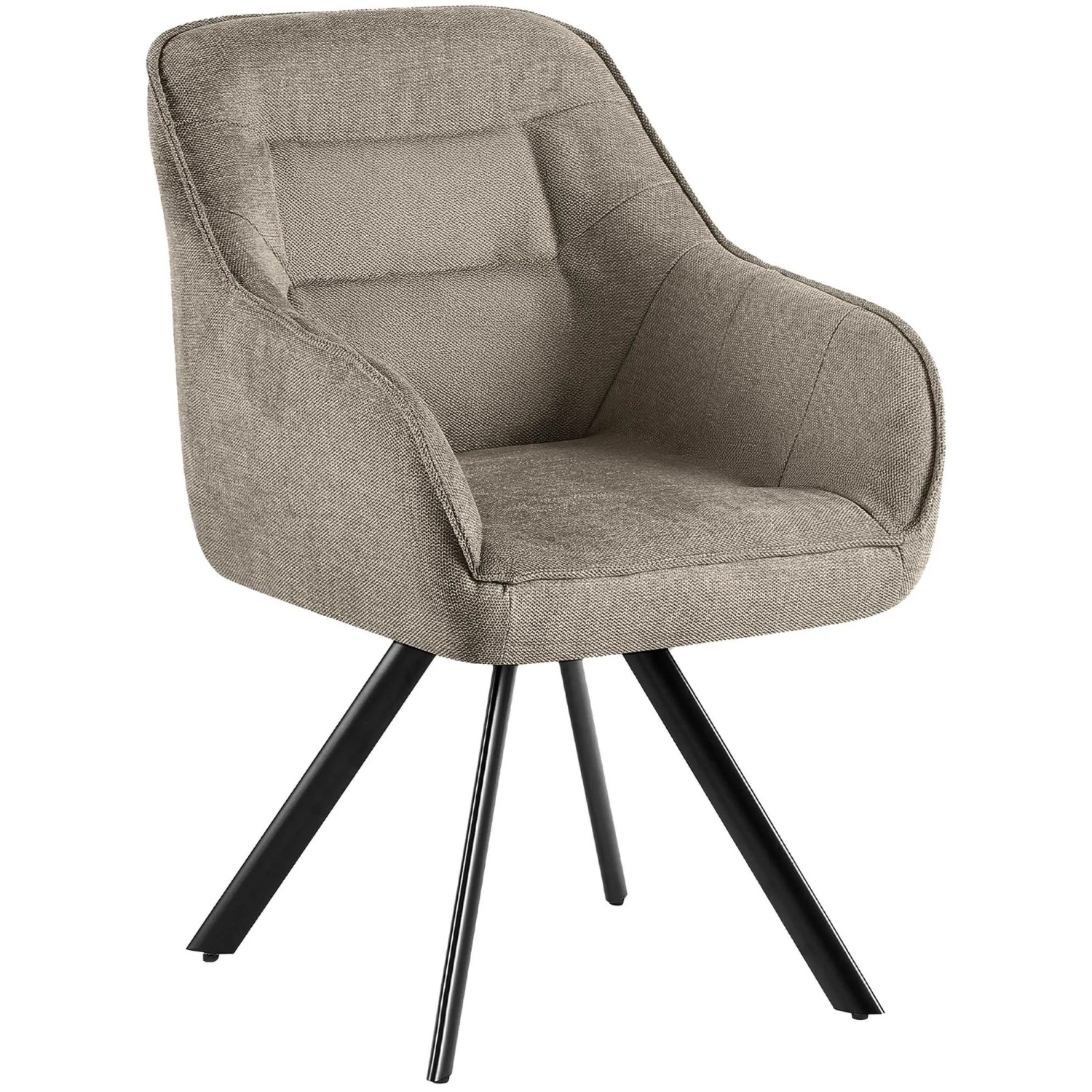 CLP Esszimmerstuhl Pettuli taupe/Stoff