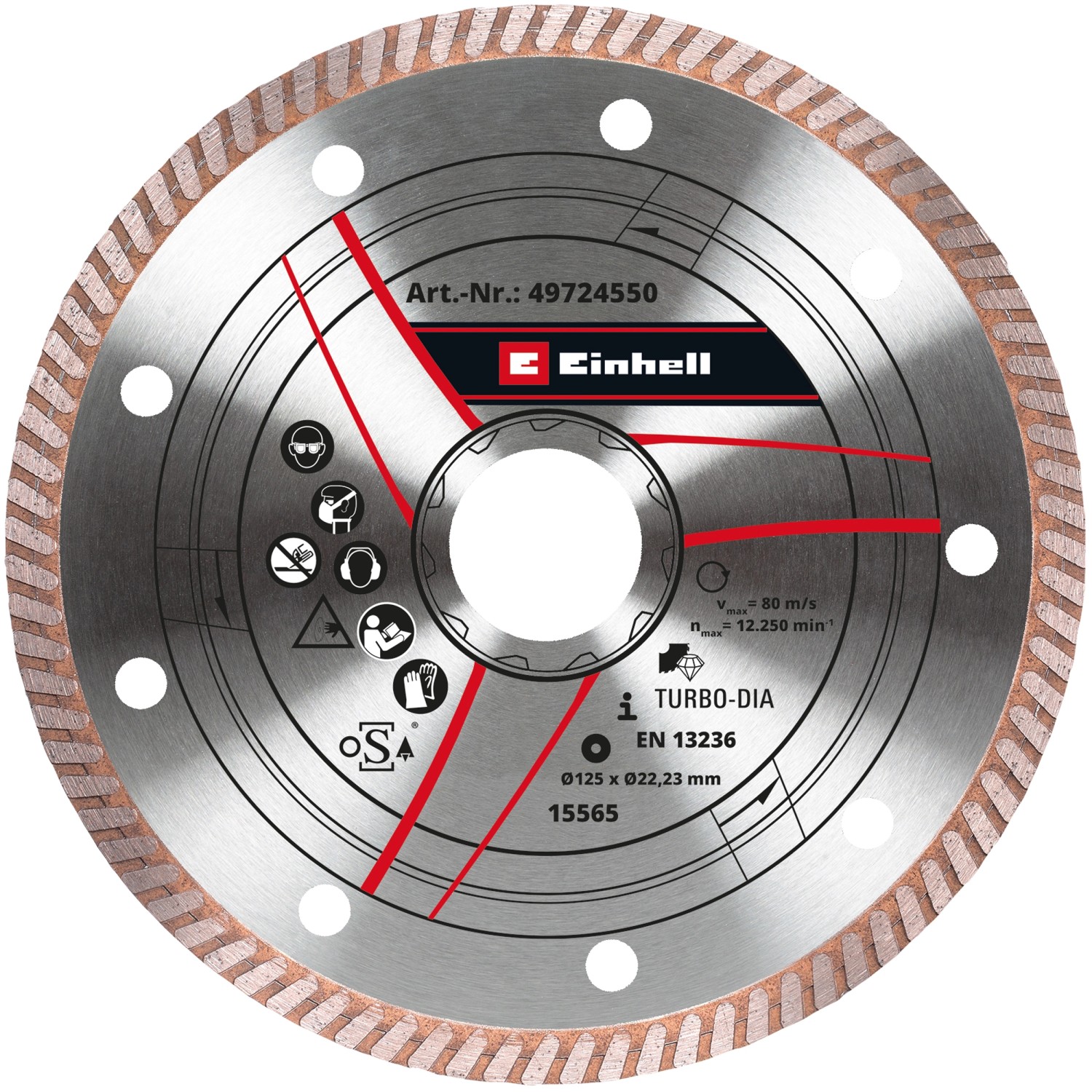 Einhell Accessory Diamant-Trennscheibe Dünn 125 x 1,2 mm