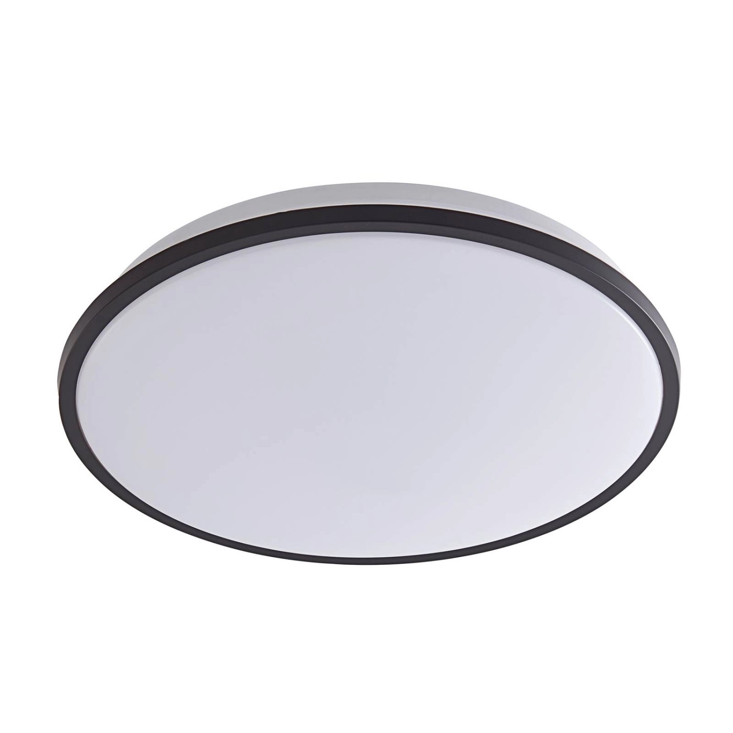 Lindby LED Smart Home Deckenlampe Swaran 10013317 Dimmbar Modern in Schwarz 1-flammig Wohnzimmerleuchte