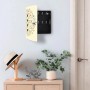 Offener Banjado Schlüsselkasten aus Edelstahl mit Blumenreigen-Motiv, 10 Haken.