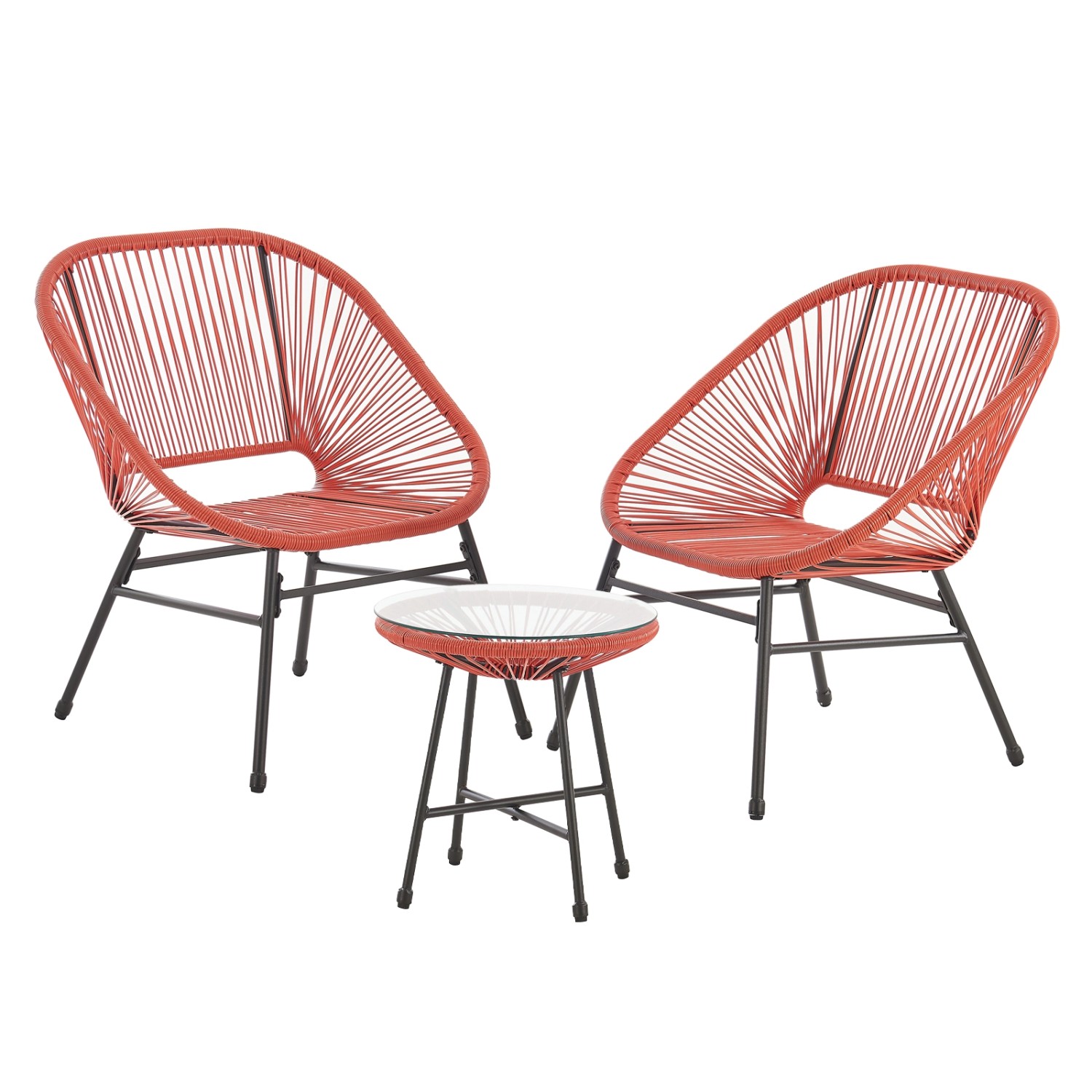 Svita Tulum Balkon-Möbel 3-tlg. Garten-Möbel Set Balkonstühle Mit Tisch Ora günstig online kaufen
