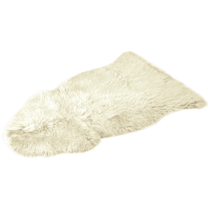Elfenbeinfarbenes KARAT Schaffell Audrey aus Premium Lammfell. Vielseitig einsetzbar.