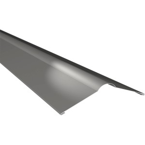 Firsthaube Esthetica, 140x140x1000 mm, silbergrau, für Dachbleche.