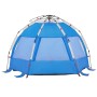 Azurblaues vidaXL Strandzelt für 2 Personen, wasserdicht und mit Quick-Release-System.