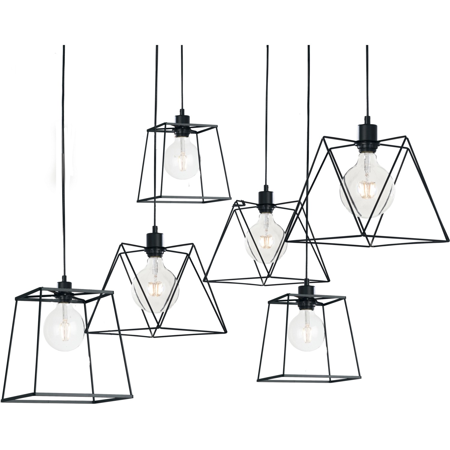 Luce Design Pendelleuchte Brooklyn Schwarz