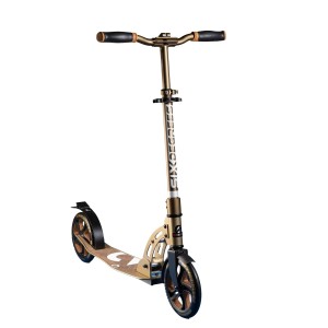 Six Degrees Aluminium Scooter mit Klappmechanismus und Ständer 205 mm Höhenverstellbar Golden Dusk Testsieger