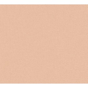 A.S. Création Vliestapete Uni in Orange-Lachs: Einfarbige, textile Oberfläche für Wandgestaltung.