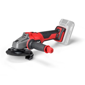 Einhell Axxio 18/125 Akku-Winkelschleifer mit Zusatzhandgriff, rot/grau.
