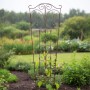Relaxdays Rankgitter Stahl Braun Wetterfest 2er Set 115 cm x 38 cm x 0,5 cm_5
