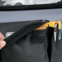 Detailaufnahme: Stanley Werkzeugtasche aus Nylon mit Fächern und wasserdichtem Boden.