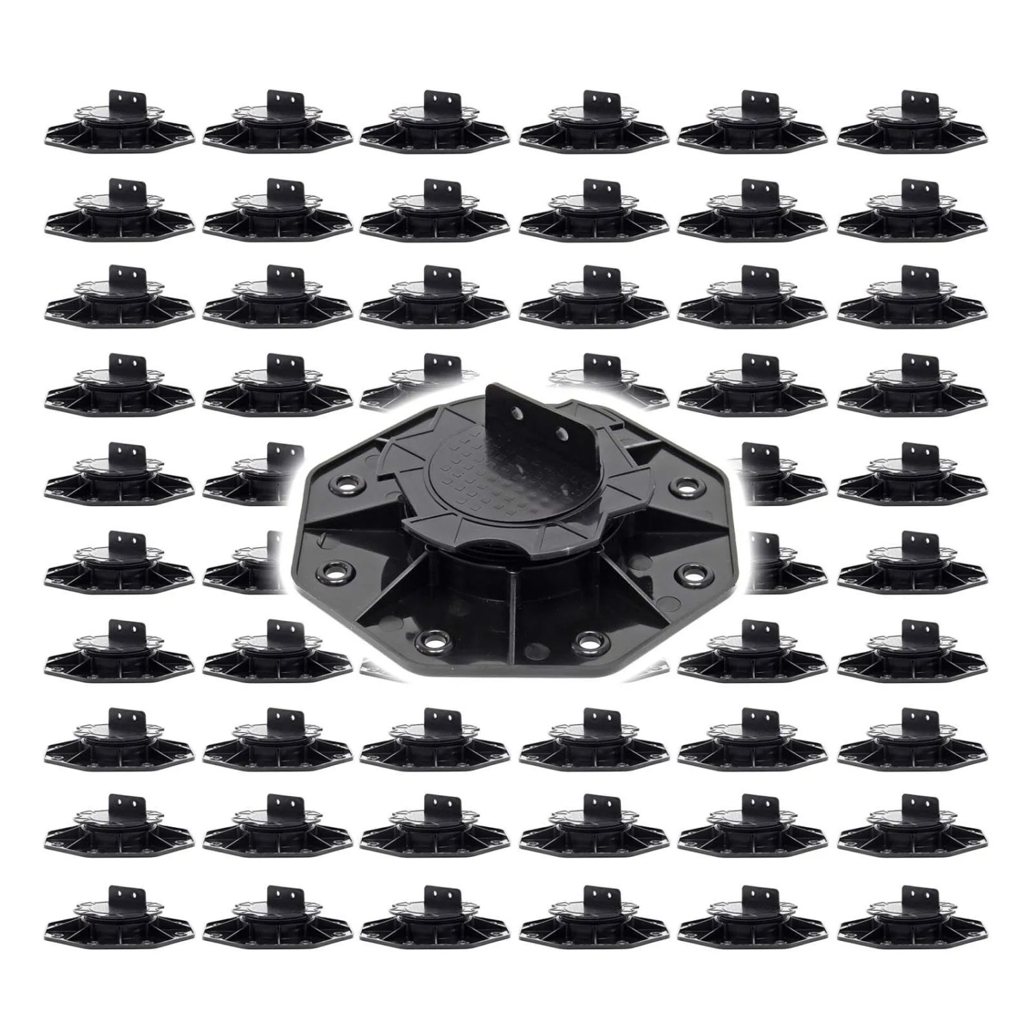 Xpotool Set 60X Stelzlager Terrassen 2700Kg 18-28Mm Stellfüße Höhenverstellbar