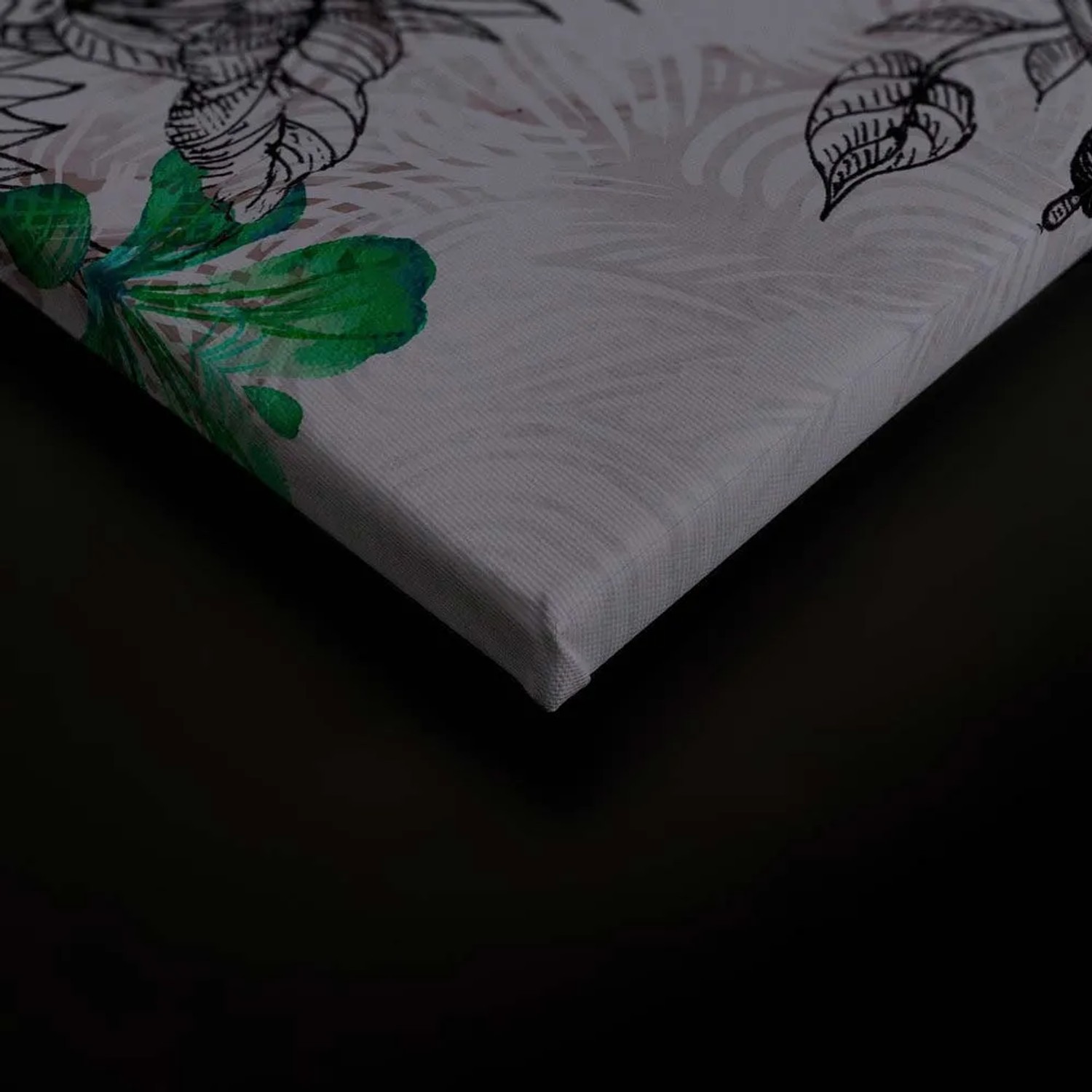 Urban Jungle Leinwandbild 120x80cm - Modernes Wandbild Mit Naturmotiv