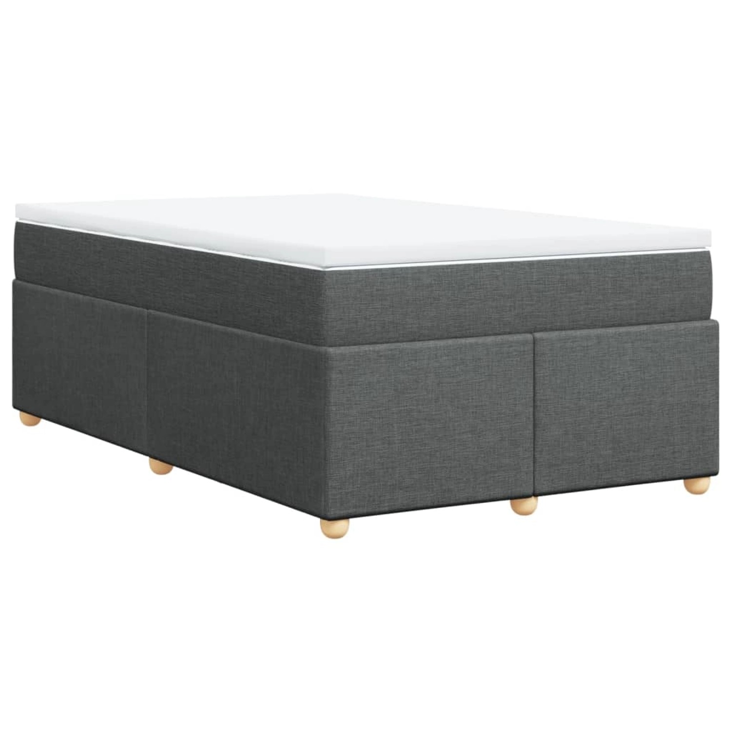 vidaXL Boxspringbett mit Matratze Dunkelgrau 120x190 cm Stoff2107206 günstig online kaufen