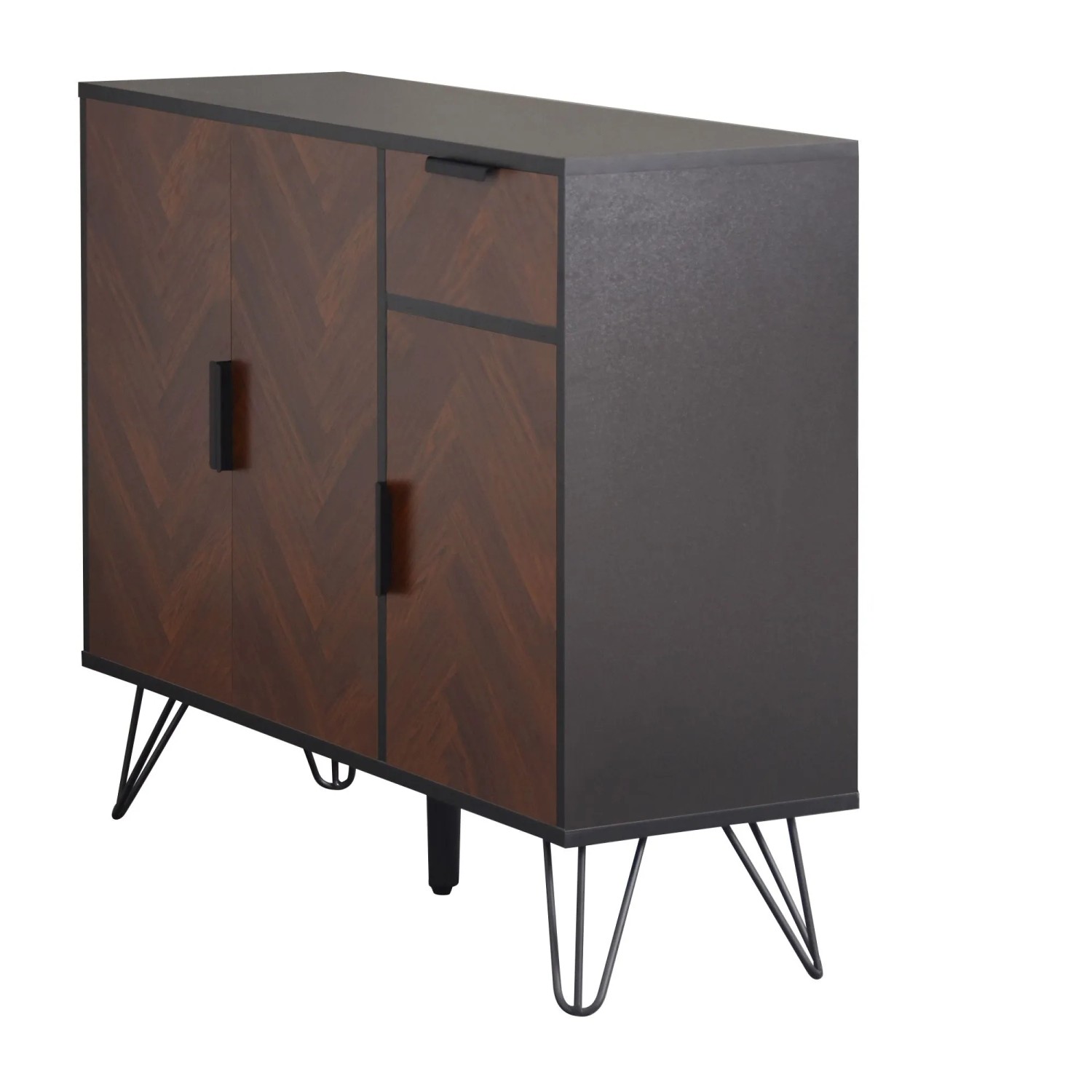 okwish Sideboard mit Schublade Verstellbare Einlegeböden 90x71.5x30cm Braun