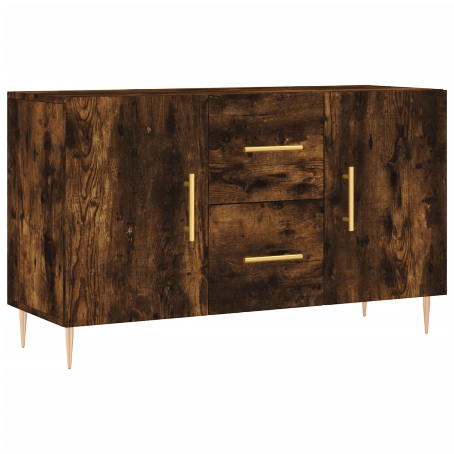 vidaXL Sideboard Räuchereiche 100x36x60 cm Holzwerkstoff 828161 günstig online kaufen