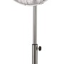 Chromfarbener Standventilator SV 45-40 mit Ø 40 cm Durchmesser.